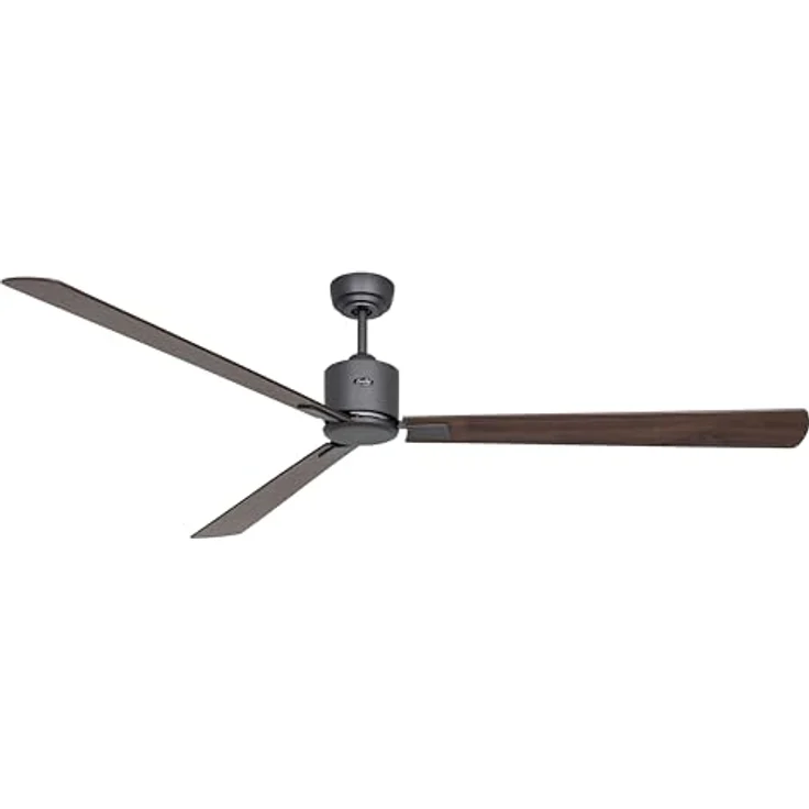 CASAFAN Eco Neo III, Energiespar Deckenventilator mit Fernbedienung, 180 cm, Basaltgrau mit Wendeflügel Nussbaum/Kirschbaum, WiFi-fähig – Bild 4
