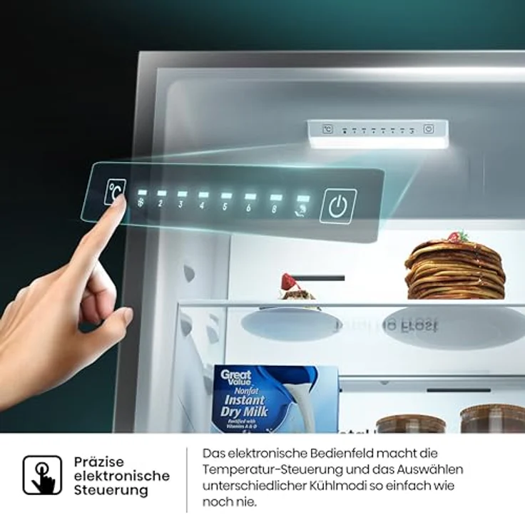 Hisense RB3N300NECA, Kühl-Gefrierkombination mit 304 l, NoFrost, Edelstahl, Energieeffizienz A, 35 dB – Bild 5