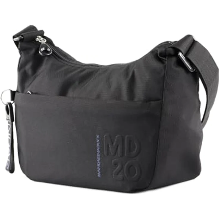Mandarina Duck Beuteltasche MD20 Hobo QMT30, sportliches Design aus robustem Polyester, Schwarz, Damen – Bild 2