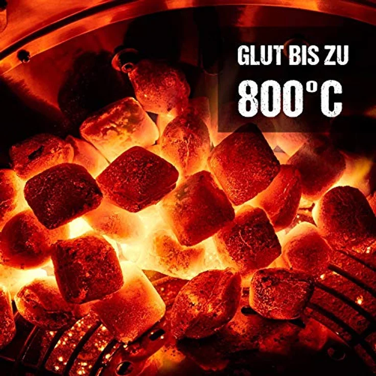 McBrikett KOKOKO EGGS Premium Grillkohle, 8 kg Bio Kokos Grillbriketts – Bild 3