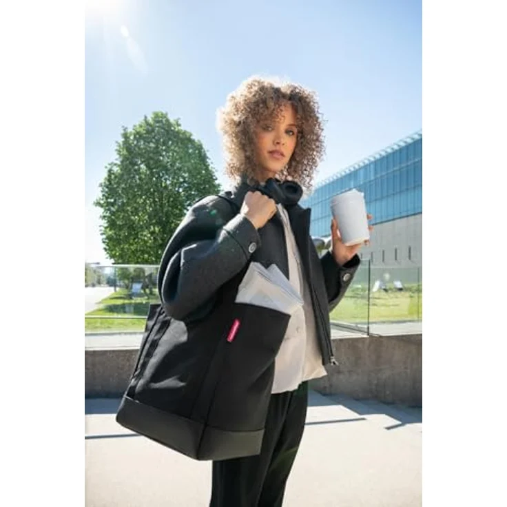 reisenthel Travelshopper Shopper Tasche, 52 cm, schwarz, 100% Polyurethan – Bild 3