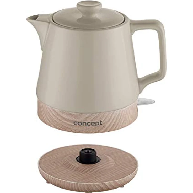 CONPT Hausgeräte Keramik Wasserkocher RK0061 1 L, kaffeebraun – Bild 4