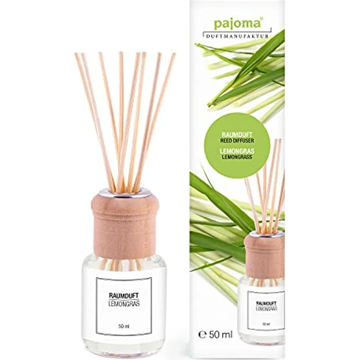 pajoma Raumduft Lemongras, 1er Pack (1 x 50 ml) in Geschenkverpackung