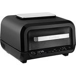 Catler Grill & Luftfritteuse XXL 7.2L Compact 8 in 1 Grill und Fritteuse ohne Öl mit 8 Funktionen, Elektrogrill, Kochen, Frittieren, Pizza, Grillen, Braten, Trocknen, Vorwärmen, Schwarz, HG 410