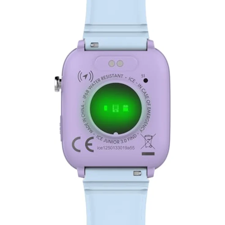 ICE-WATCH Ice smart junior 3.0 FM Purple Soft Blue, geolokalisierbare Uhr für Mädchen mit Silikonarmband, wasserdicht IP68, 1.75 Zoll – Bild 4