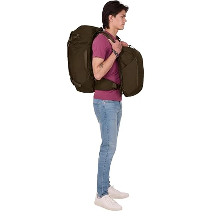 Thule Landmark Reiserucksack 55 cm mit Laptopfach, grün, 100% Polyester, 49 x 33 x 63 cm – Bild 6