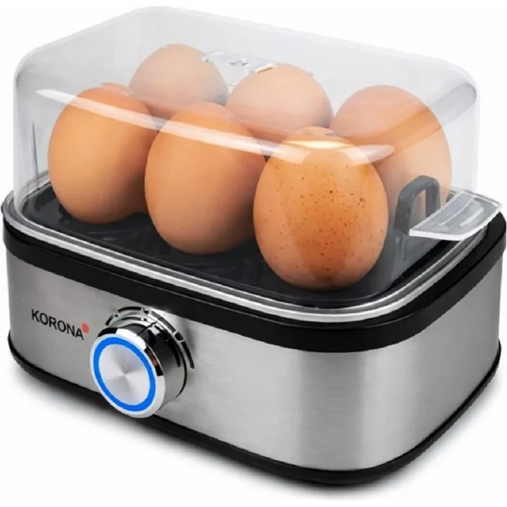 KORONA Eierkocher EK 6, für bis zu 6 Eier mit Härtegradeinstellung und Pochierfunktion