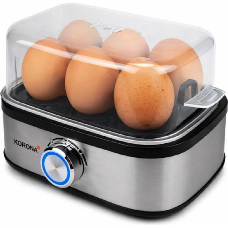KORONA Eierkocher EK 6, für bis zu 6 Eier mit Härtegradeinstellung und Pochierfunktion