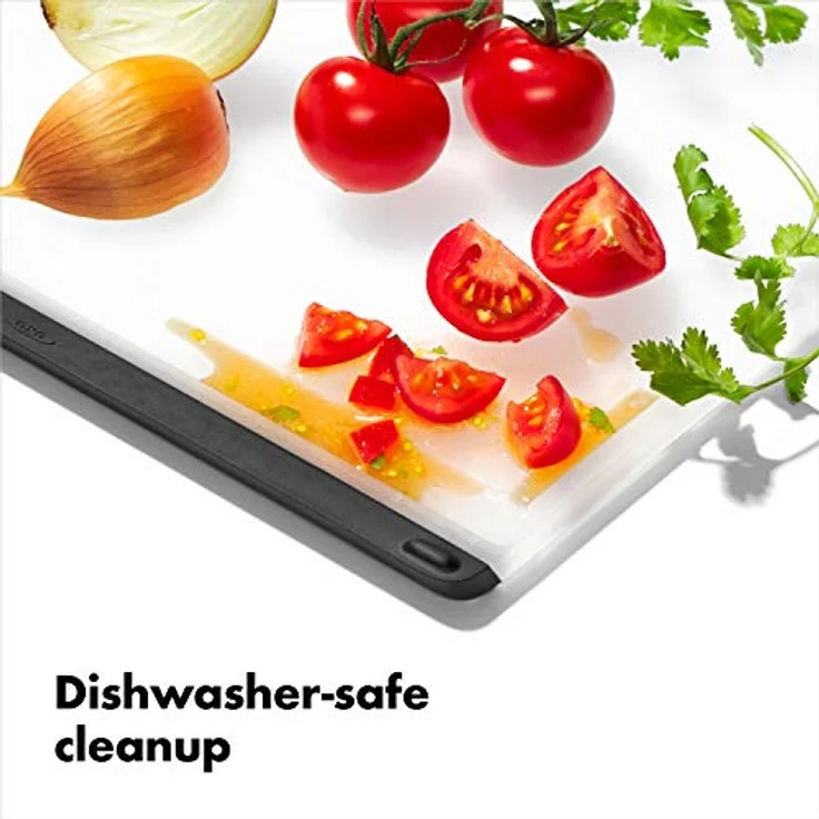 OXO 11272800 Good Grips Cutting Board Utility Schneidebrett, plastik, farblos – Bild 3