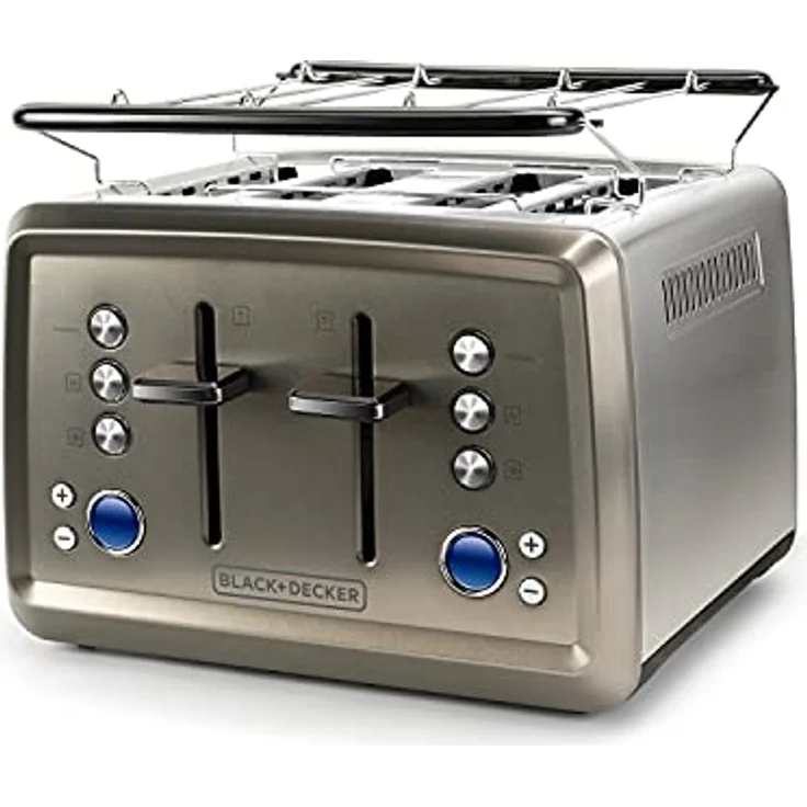 Black+Decker BXTO1960E Toaster, 1960, Edelstahl – Bild 1