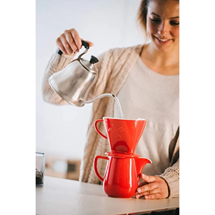Melitta Gourmet Filtertüten, AromaporenPlus, Naturbraun 80 Stück – Bild 3