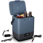 Klarstein SwiftFrost 12L Kompressor Kühlbox mit Gefrierfach – tragbare elektrische Kühlbox, LED-Anzeige, Dual Power (12 V/230 V), –20 °C bis 20 °C, ECO- und MAX-Modus, ideal für Camping und Auto, blau