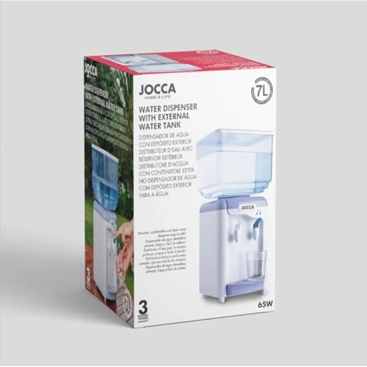 Jocca 1102 Wasserspender mit Tank, Weiß und Lila, 23x23x47,5 cm – Bild 9
