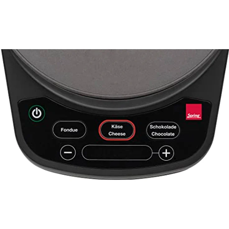 Spring Elektrofondue Set | Fondue elektrisch für 6 Personen | optimale Temperaturregulierung | für Käsefondue, Öl-Fondue oder Schokoladen Fondue | sicherer Stand | inkl. 6 Fonduegabeln | 1,4L – Bild 3