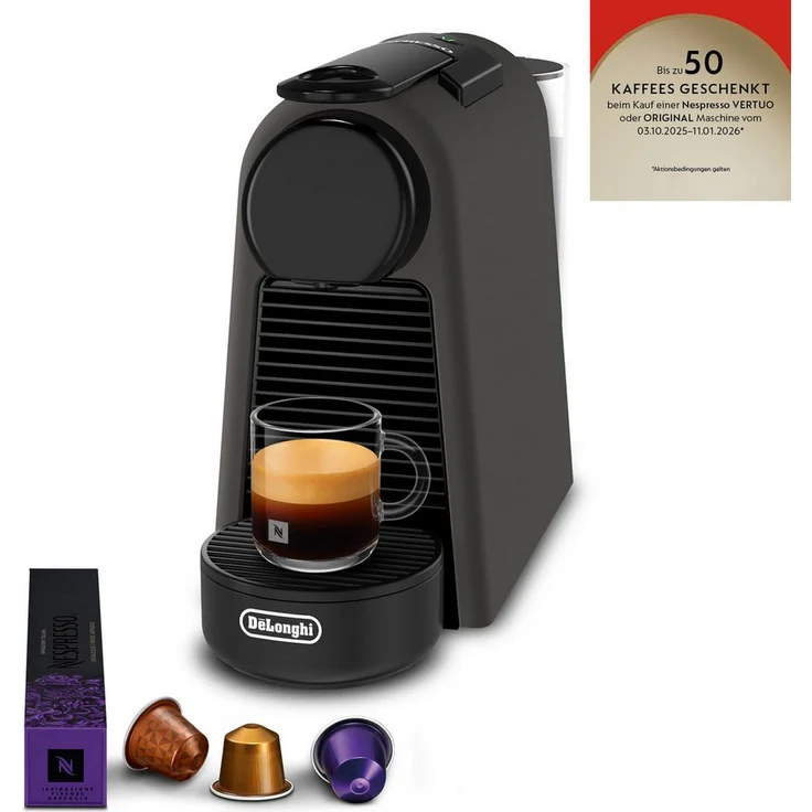 NESPRESSO Vertuo Kapselmaschine, Automatische kompakte Maschine mit 19 Bar Druck und Willkommensset