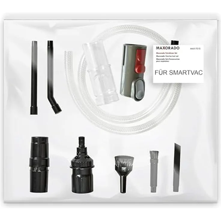 Maxorado Mini Düsen Set kompatibel mit Hompany SmartVac 11 V15A Staubsauger Aufsatz Feindüsen Fugendüse Saugpinsel Saugdüse Ersatzteile