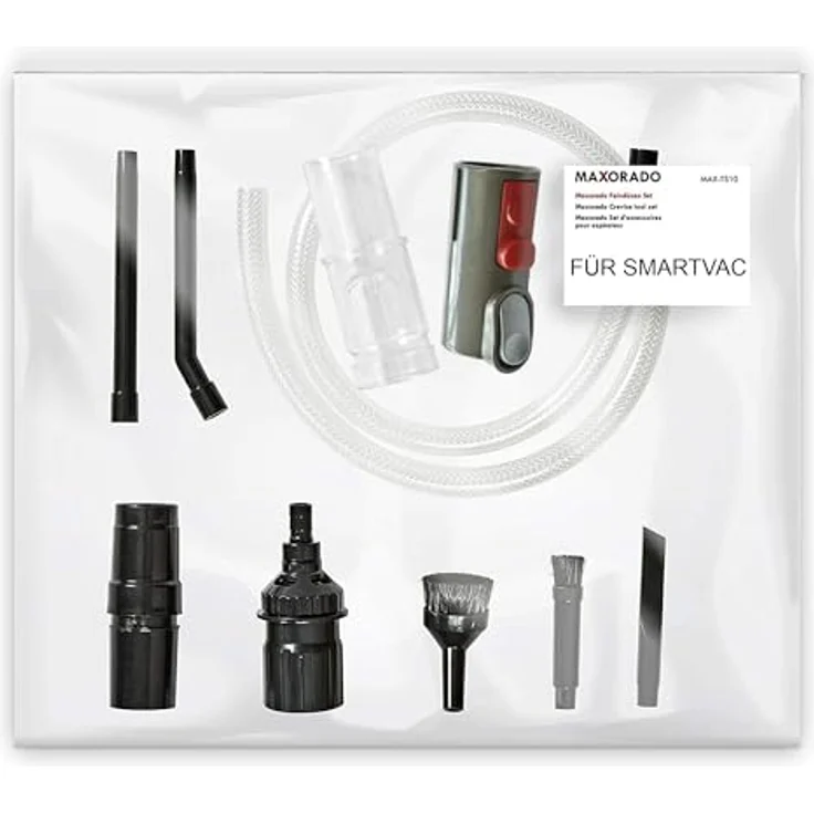 Maxorado Mini Düsen Set kompatibel mit Hompany SmartVac 11 V15A Staubsauger Aufsatz Feindüsen Fugendüse Saugpinsel Saugdüse Ersatzteile – Bild 1