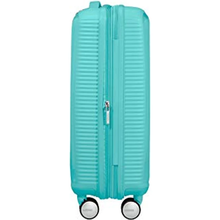 American Tourister Soundbox - Spinner S Erweiterbar Handgepäck, 55 cm, 35.5/41 L, Blau (Poolside Blue) – Bild 4