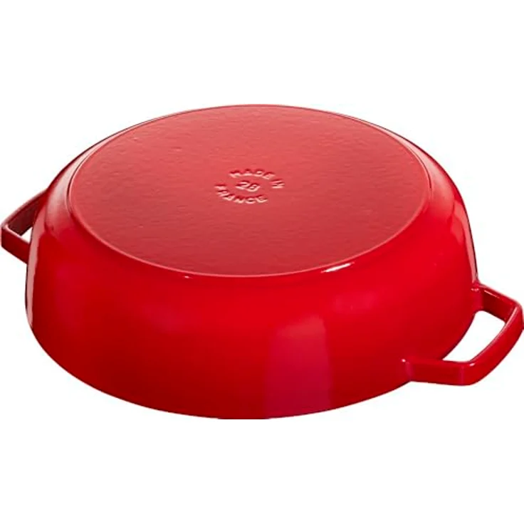 Staub Bräter mit Chistera, Induktionsgeeignet, Gusseisen, Kirschrot, 28 cm, 1 Einheiten – Bild 4