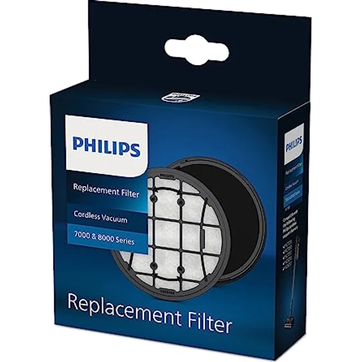 Philips Original Cordless VC 7000 & 8000 Series Replacement Filter, Inklusive waschbarem Schaumstofffilter und Einlassfilter, kompatibel mit: XC7053, XC7055, XC7057, XC8055, XC8057 (XV1681/01) - Preisvergleich