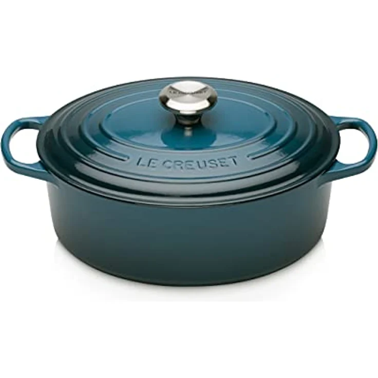 Le Creuset Signature Bräter, oval, 27 cm, deep teal – Bild 2