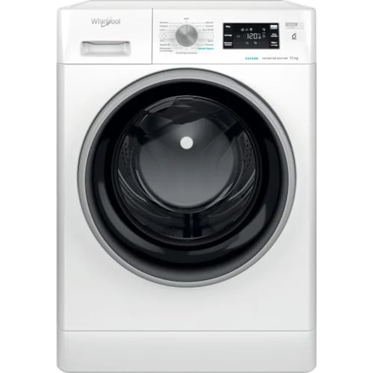 Whirlpool FFB 1048 BSV IT, Freistehende Waschmaschine mit 10 kg Fassungsvermögen, 1400 U/min, Inverter Technologie, Vapore, 6° Senso, FreshCare+ – Bild 1