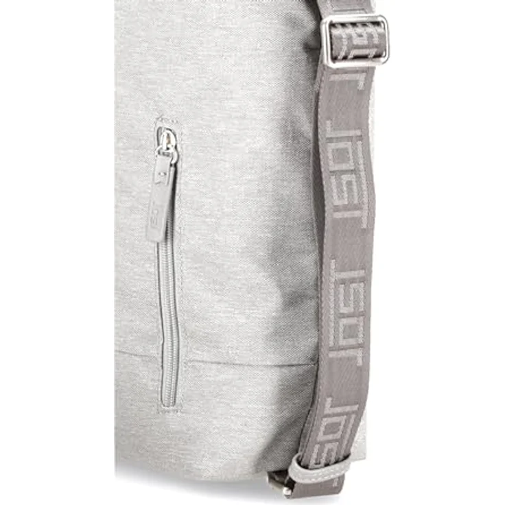 Jost Bergen Umhängetasche 26 cm, wandelbare 2in1 Rucksack-Tasche aus robustem Polyester, grau Damen – Bild 8