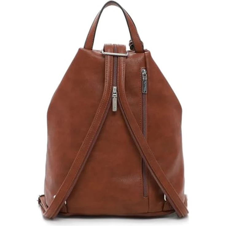 Tamaris Freizeitrucksack Nele, Feinsynthetik, verstellbare Rückenriemen, Reißverschluss, uni-design – Bild 3