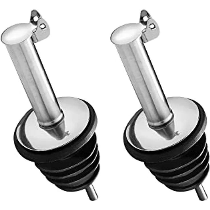 Cilio Ausgießer Mezzo-2er-Set, Edelstahl, Silber, 8,5 x 0,9 x 0,9 cm, 107180