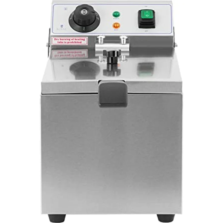 Royal Catering Fritteuse Elektro-Fritteuse RCEF 08EB (8 L, 3.200 W, Temperaturbereich: 50-200 °C, Kaltzone, mit Deckel) – Bild 5