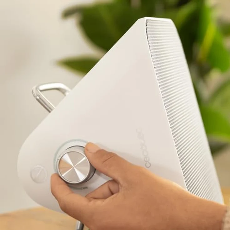Cecotec ReadyWarm 1500 Max Ceramic, Keramik-Tischheizgerät mit 1500W, Einstellbarem Thermostat, 3 Modi, Geräuschlos, 15m² Abdeckung, Elegantes Design, Weiß, Dreifaches Sicherheitssystem – Bild 4