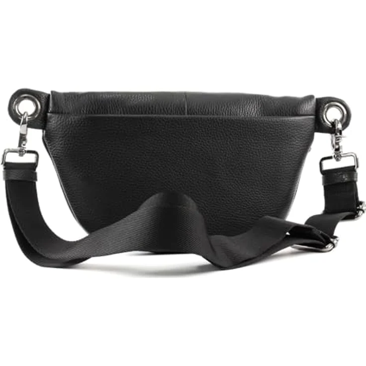 Mandarina Duck Mellow Leather Gürteltasche, 30 cm, 100% Leder, schwarz – Bild 3
