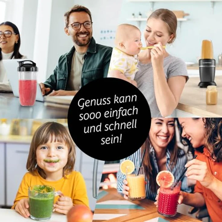 GOURMETmaxx Nutrition Mixer Pro 1.000, Standmixer mit Zubehörset L für Shakes und Smoothies, 1000 Watt – Bild 9