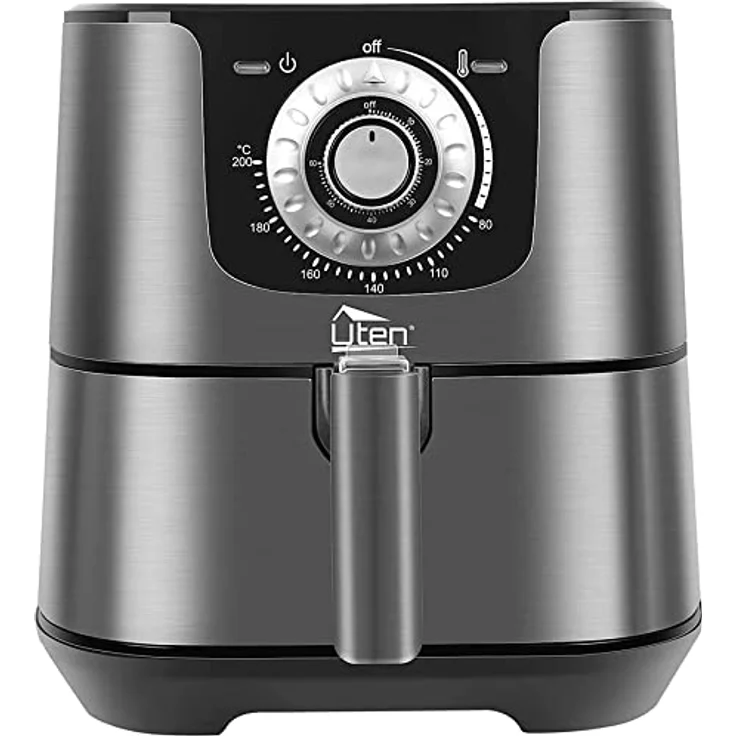 Heißluftfritteuse, 5.5L XXL Airfryer Uten Heissluftfriteuse 1700W Luftfritteuse mit Vorheizen & Warmhalten, für 2-8 Personen, 32 Rezepte – Bild 1