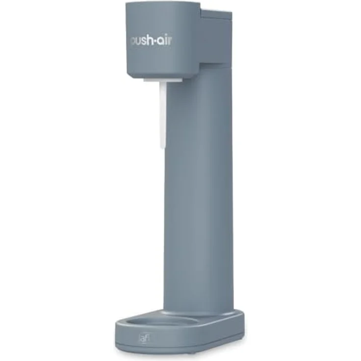 Dafi PushAir Saturator, Wassersprudler mit CO2-Kartusche und 0,7l Flasche aus Stahl, grau – Bild 7
