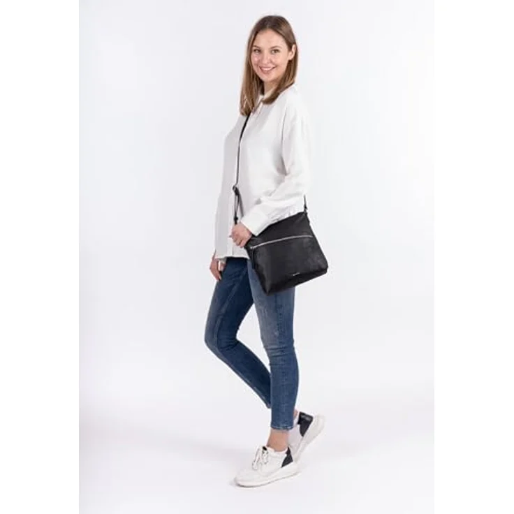 Tamaris Umhängetasche TAS Alessia, für Damen in Echtleder-Optik, längenverstellbarer Umhängeriemen, Uni-Design – Bild 2