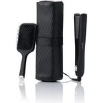 ghd Xmas 25 Gold Set, Glätteisen mit Paddelbürste und hitzebeständiger Stylingtasche