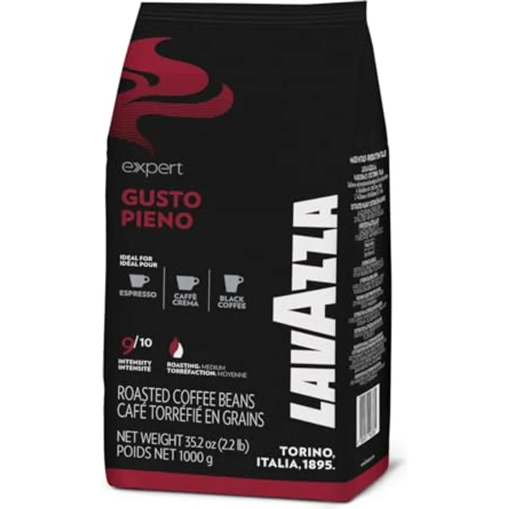 Lavazza Expert Gusto Pieno Espresso - 1kg ganze Kaffee-Bohne – Bild 2