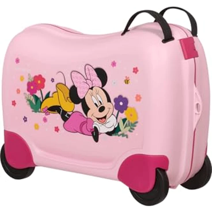 Samsonite DREAM2GO DISNEY Kinderkoffer, Minnie Flower Power, Ride-On Koffer mit 4 Rollen – Bild 2