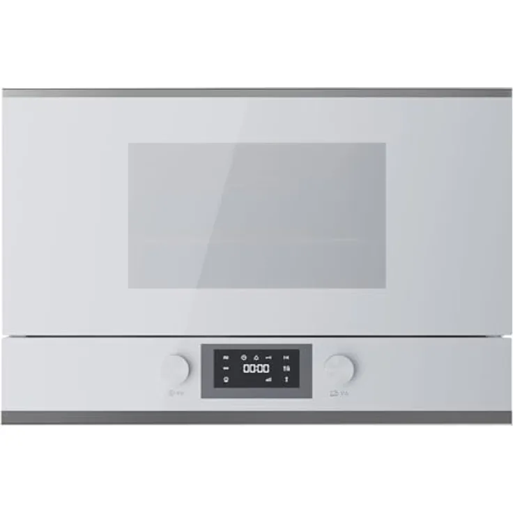 Küppersbusch MR 6330.0 W3 K-Series.3 Einbau-Mikrowelle, 22 Liter Garraum, 850 W Mikrowellenleistung, Weiß/Silver Chrome