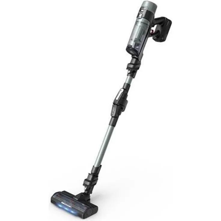 Rowenta X-Force Flex 10.80, Beutelloser Stabstaubsauger in Schwarz, 0,44 l, mit LED-Beleuchtung
