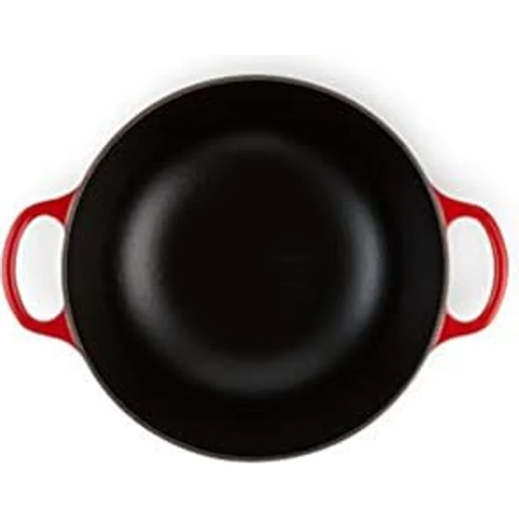 Le Creuset Signature Gusseisen-Bräter mit Deckel, Ø 32 cm, La Marmite, Rund, Für alle Herdarten und Induktion geeignet, Volumen: 7 l, Kirschrot – Bild 5