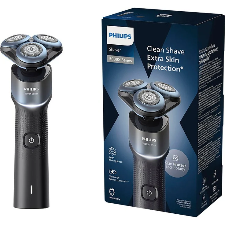 Philips Elektrorasierer Serie 5000X X5006/00, SkinProtect Technologie ...