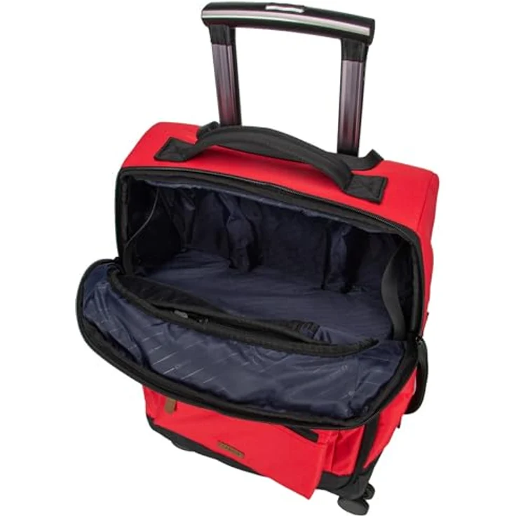 Cabaïa Trolley Soft Suitcase, 4 Rollen, Handgepäck geeignet, 35 x 55 x 21 cm, mit TSA-Zahlenschloss und praktischer Innenorganisation, Farbenvielfalt – Bild 5