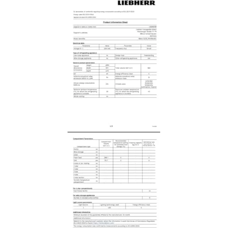 Liebherr Kühlschrank RBsfc 5220, Kühlschrank mit praktischem Innenraumlayout – Bild 3