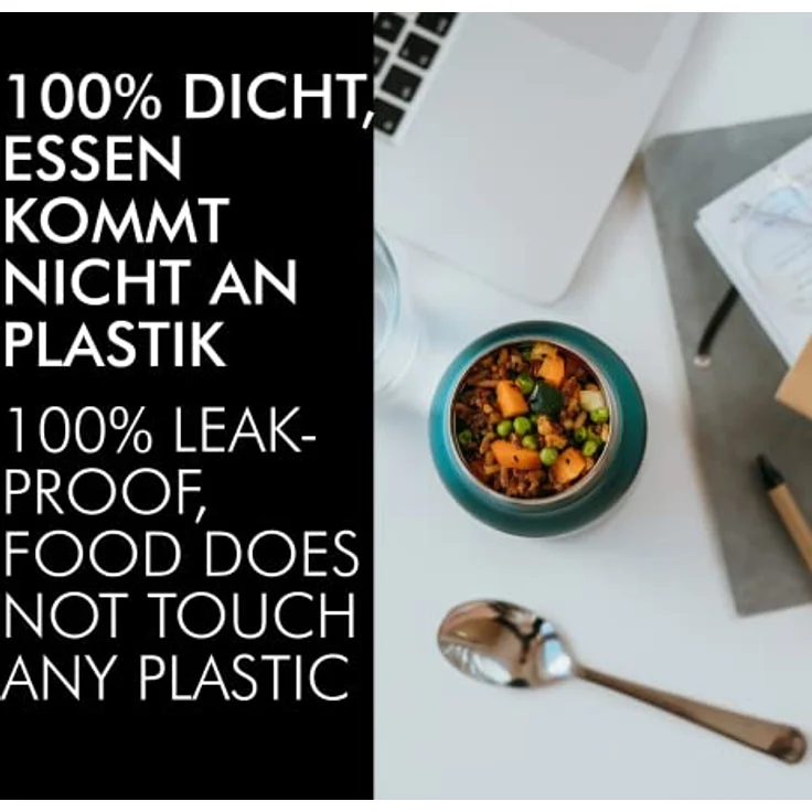 ThermoCafé by THERMOS Thermobehälter für Essen, Edelstahl mattiert 500ml - Isolier-Speisegefäß für Suppe oder Müsli, dicht, spülmaschinenfest, 9 Stunden heiß, 14 Stunden kalt, BPA-Free - 4077.205.050 – Bild 4