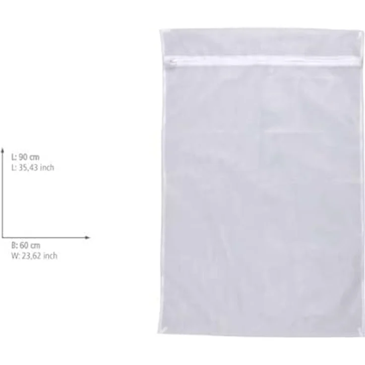 Wenko Wäschenetz, 5 kg, kochfest, 60 x 90 cm, weiß – Bild 3