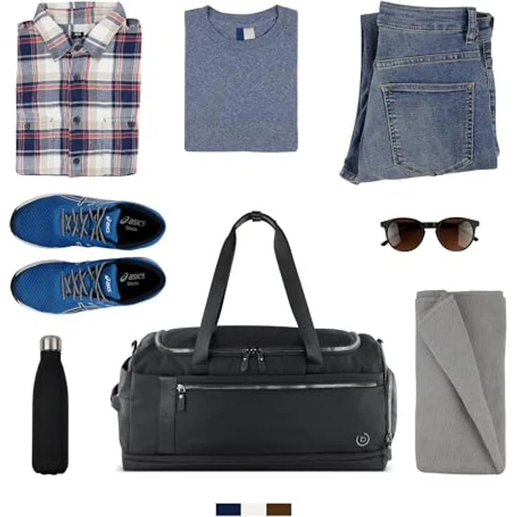 bugatti Nero Weekender Reisetasche, 58 cm, schwarz, 100% Polyester, ideal für Reisen und Sport – Bild 4