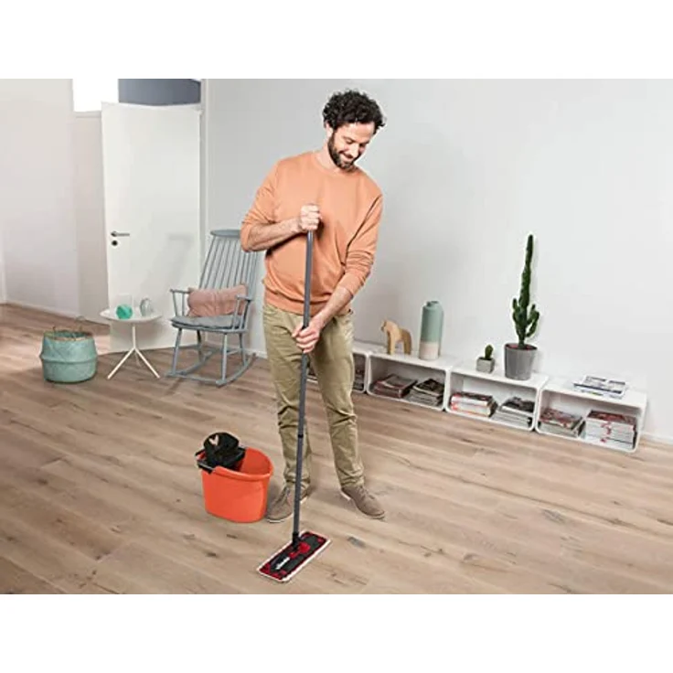 Vileda Coral Vileda Ultramat 2in1 Komplett Set Bodenwischer und Eimer mit PowerPresse 1400 g – Bild 4