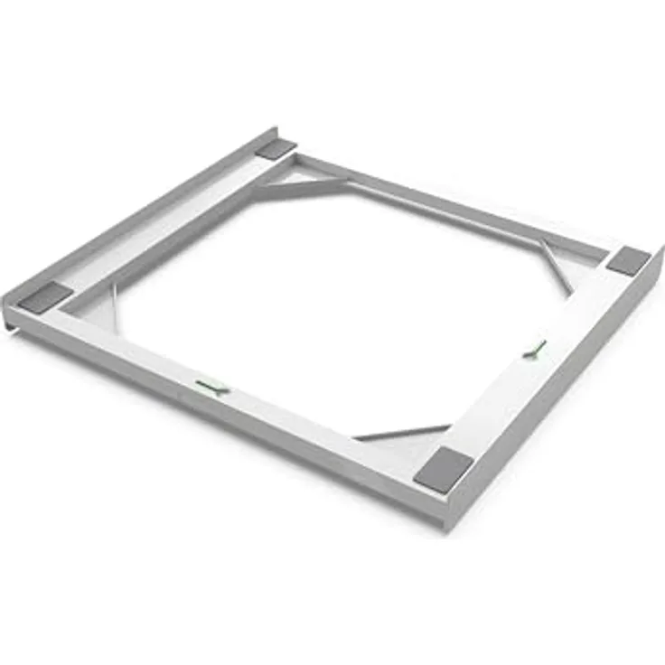 Meliconi TORRE UP, Universal Overlay Set aus 30% recyceltem Kunststoff mit 6 m Sicherheitsgurt und Wasserwaage für Waschmaschine und Trockner